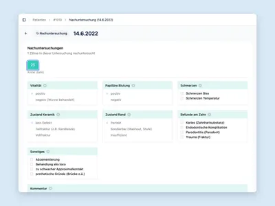 Formular der Nachuntersuchung